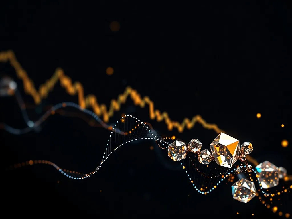 Abstract digital visualization of financial data streams and